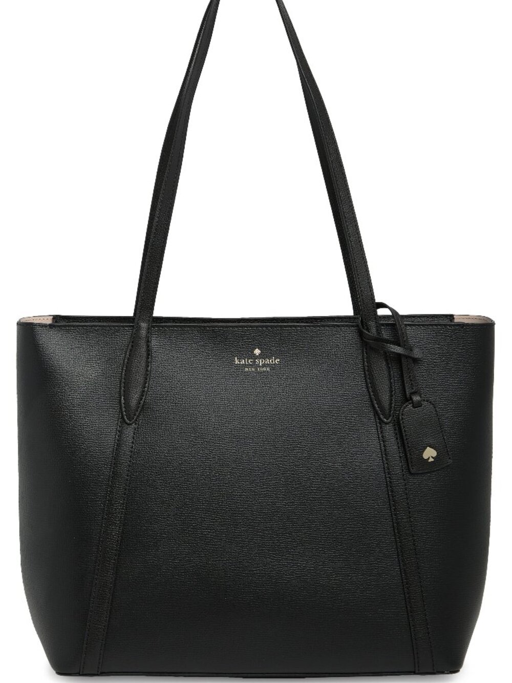 NWT Kate Spade New York Cara Large Tote Black Leather KF639